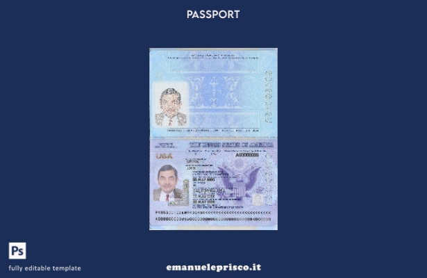 Nuovo modello di passaporto USA in stile verificato
